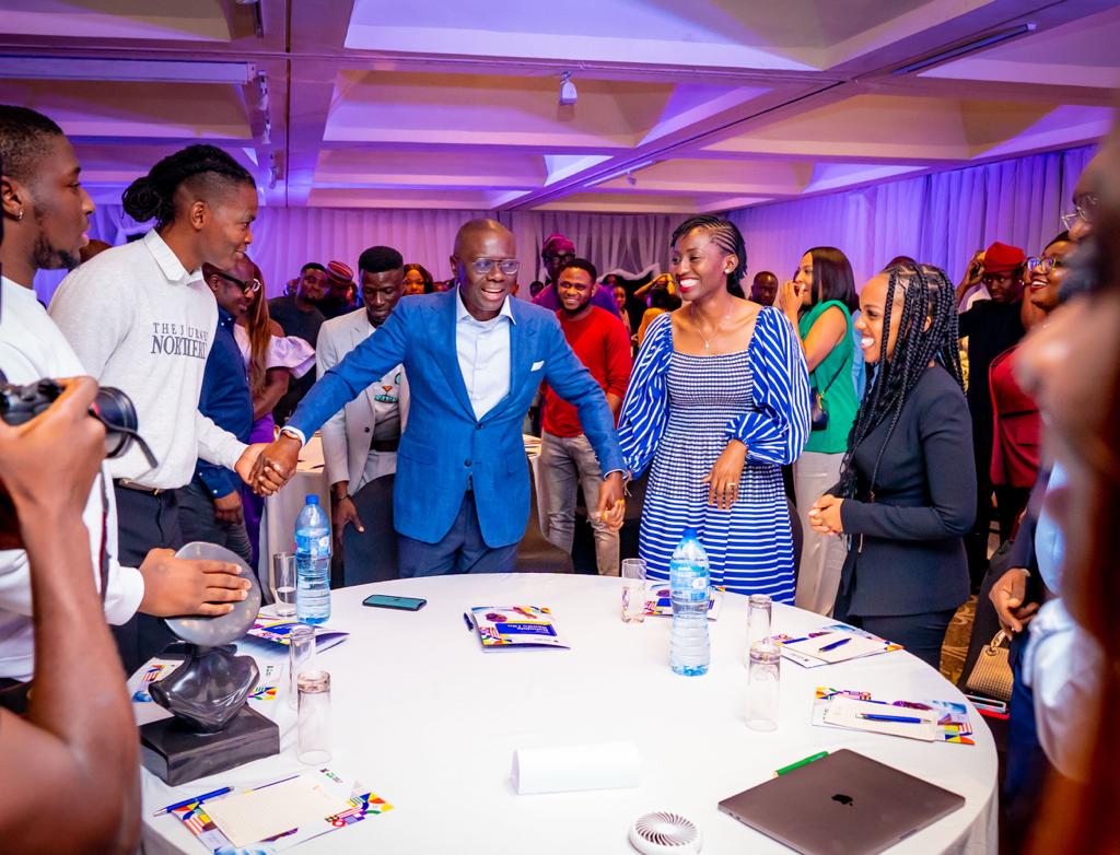 (Patricia Technologies CEO – Hanu Fejiro Agbodje with MR. Governor Babjide Sanwo-Olu of Lagos State & other state officials)