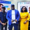 L-R: Flourish Nnamdi, Product Manager; Ifeanyi Aneke, Founder and Chief Executive Officer and Dr Amy Ojiakor, Clinical Director, all of CloudClinic Limited during the media unveiling of CloudClinic, a Cloud-based healthcare platform on Monday, 17 April 2023.