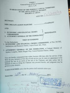 See a copy of the court paper below