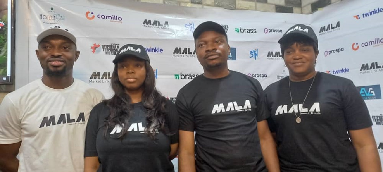 Temitope Adekoya, Digital Marketing Manager, Lawrence Chiaka, General Manager and Titilola Odufuye, HR & Admin manger, all of MALA Nigeria