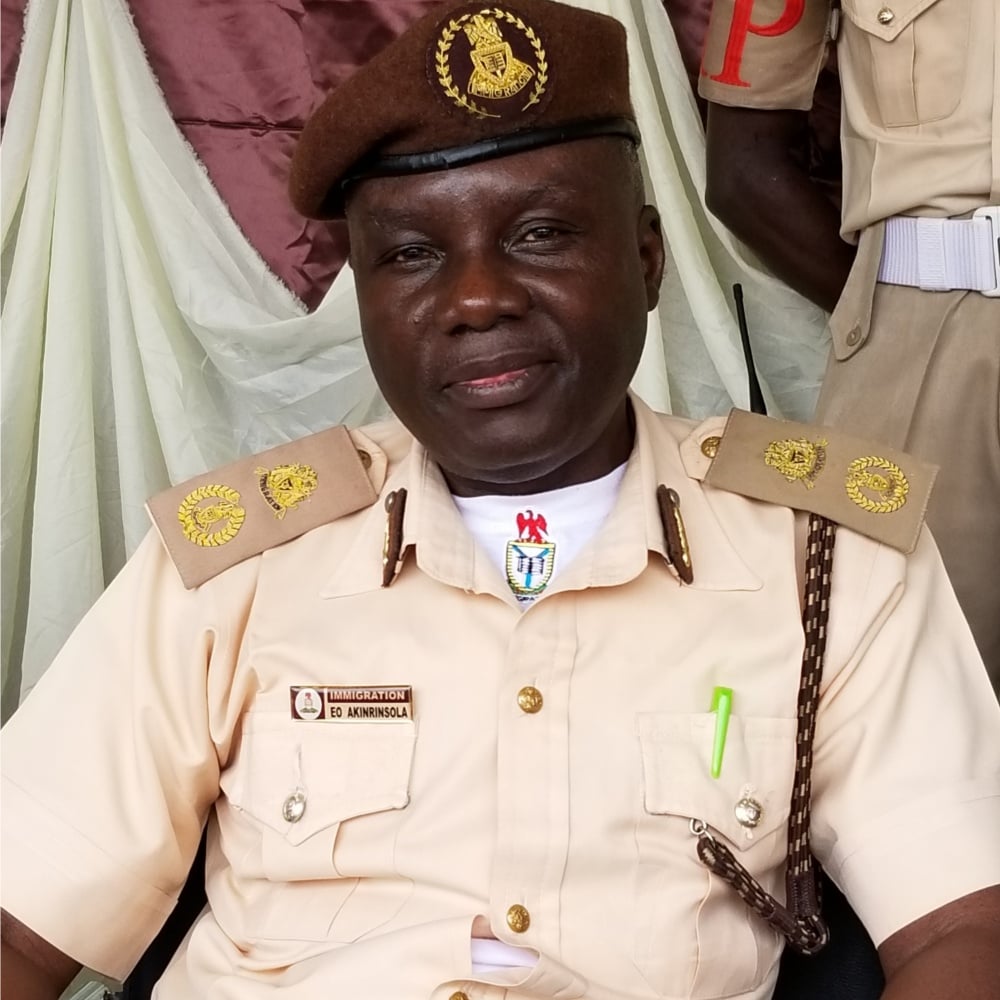 Comptroller of Immigration Service in Cross River State, Emmanuel Akinrinsola