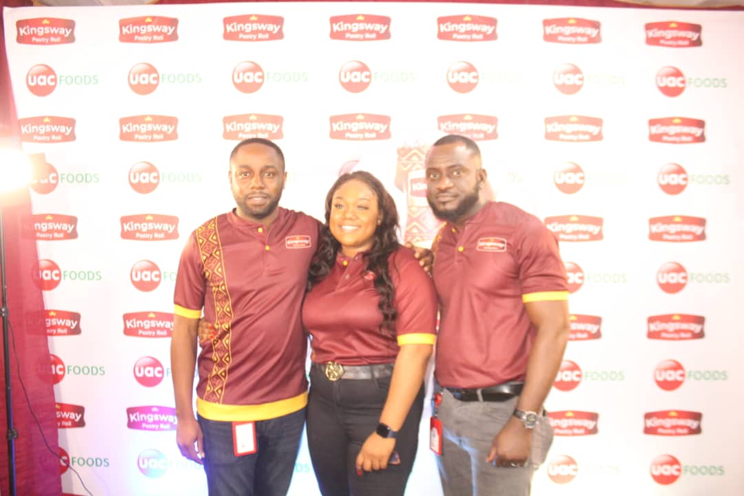 L-R: Stephen Adekogbe, General Manager, Operations, Ponmile Alabi, Marketing Manager and Ademola Olori, Operations manager snacks, all of UAC Foods.