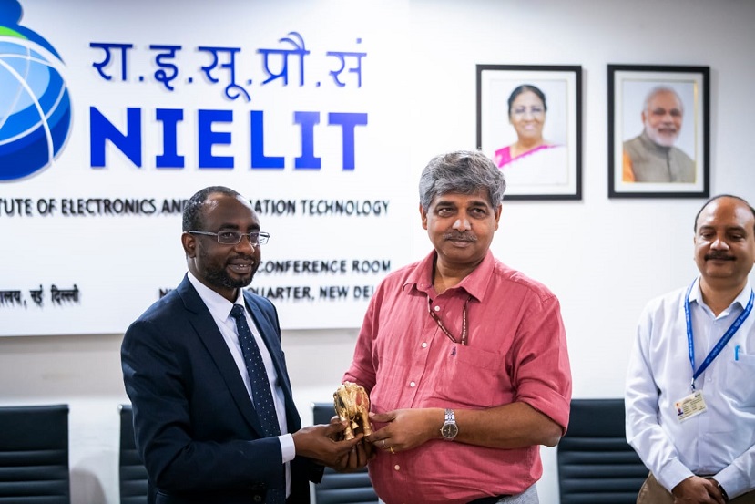 Kashifu Inuwa, Director-General of the National Information Technology Development Agency (NITDA), with Dr. M.M. Tripathi, the Director-General of the National Institute of Electronics and Information Technology (NIELIT), India.