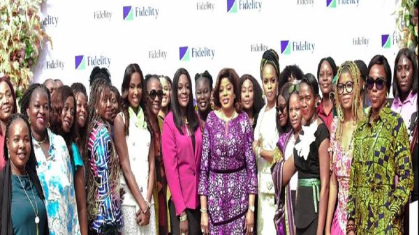 Managing Director and Chief Executive Officer of Fidelity Bank Plc, Dr. Nneka Onyeali-Ikpe, OON, (Middle) flanked by participants of a Women’s Roundtable themed, “Mentorship with Dr. Nneka Onyeali-Ikpe” hosted by the bank over the weekend at the Fidelity SME Hub, Gbagada, Lagos recently.