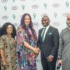 L-R: Abolaji Idowu, Chief Financial Officer, 9mobile; Omotola Ojutayo, General Manager, Business Development, MTN; Lynda Saint Nwafor, Chief Enterprise Business Officer, MTN; Obafemi Banigbe, CEO, 9mobile, and Ayham Moussa, Chief Operating Officer, MTN at the Media Briefing to announce 9mobile and MTN National Roaming Partnership in Lagos, today, July 3, 2025.