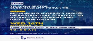 NCC to Lead Telecom Sector Sustainability Forum 7.0 on Nigeria’s Digital Infrastructure Strategy