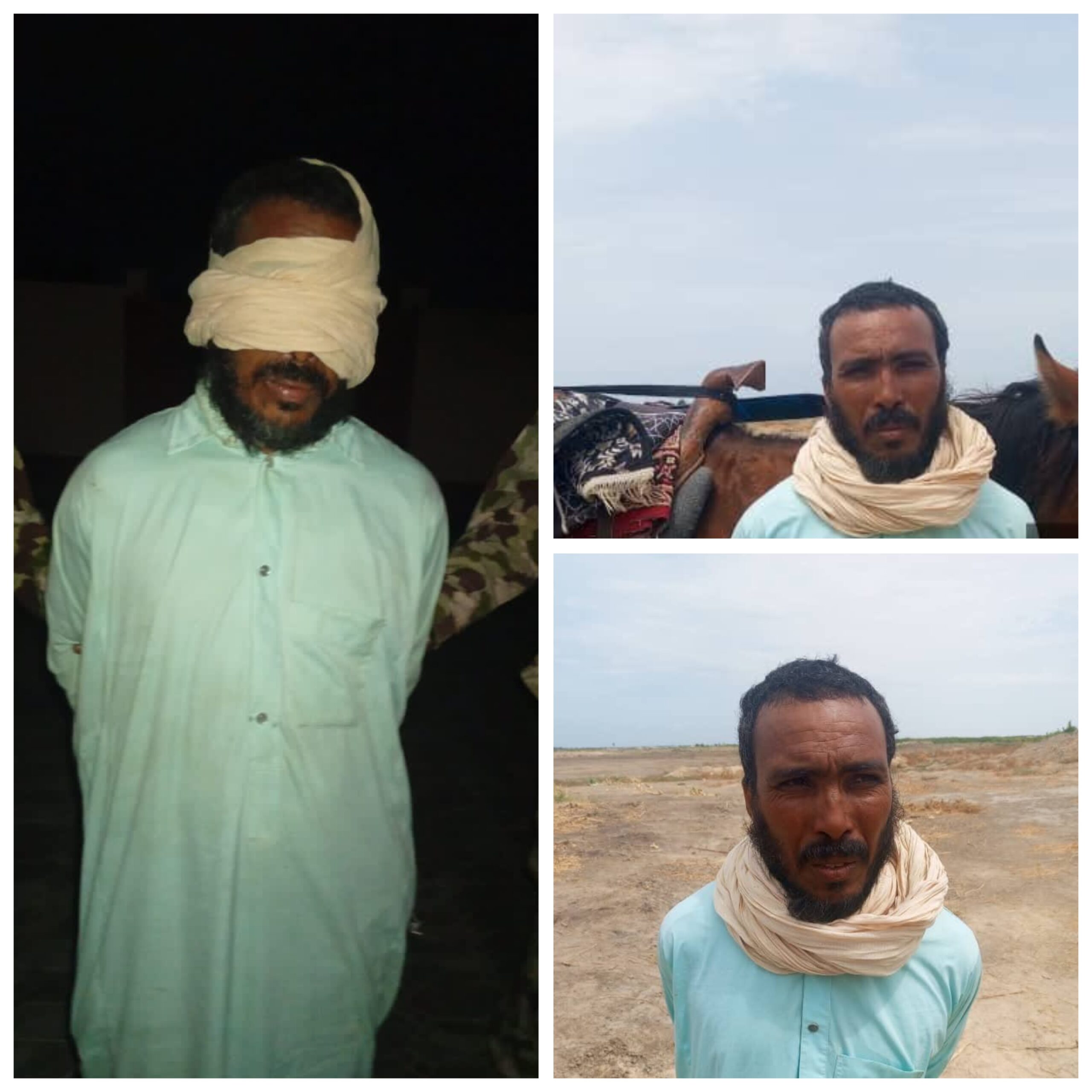 Nigerian troops during counter-terrorism operations in Borno State following the arrest of a suspected foreign ISIS-linked operative.