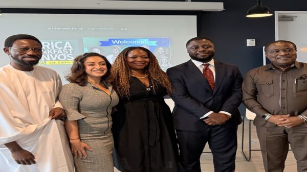 L–R: Ayeni Adekunle, CEO, BHM Holdings; Yasamin Alttahir, Director of Global Marketing, Communications and External Affairs, The King’s Trust International; Claudine Moore, Managing Director, Africa, Allison Worldwide; Hackim Abdul, Director, Africa Public Sector Banking, Citi; and Otunba (Dr.) Bimbola Ashiru, Chairman, Blackcod Group, Group Director, Odua Investment Company Limited, during the Africa Breakfast Convos 4.0 held at the World Trade Centre, on the sidelines of UNGA 81 in New York, on September 25, 2026.