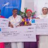 L-R: Head alpher, Union Bank of Nigeria, Mrs. Aderonke Chukwudeme; Founder, Bequeenz Beauty, Ms. Esther Harmony Elois; Founder, Atas Nutraboom Nutrition, Ms Oluwakemi Olaniyan; Founder, Gadesh & Co Nigeria Limited; Ms. Abojukoro Ganiyat Adeshola; Head SME Banking, Union Bank of Nigeria, Mrs. Gloria Omereonye, and Founder, Zuri Circle Network, Ms. Linda Obi during the Bank’s presentation of grants to business pitch winners at the Fearless Female Founders (FFF) 2.0 programme at Vibranium Valley, Local Airport Road, Ikeja, Lagos recently.