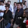 Federico Aramburu's widow Maria Aramburu (L), former rugby player and witness Shaun Hegarty (C) and their legal team arrive at the Assize Court, France's Criminal Court, for the opening day of the trial of two far-right activists over the 2022 killing of an Argentine rugby international, in Paris on September 7, 2026.