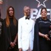 Photo caption: Mobolaji Sunmoni, Team Lead, Upstream; Abimbola Ogunyemi, Team Lead, Downstream 1; Tomilola Onasanya, Team Lead, Downstream 2 (all of Fidelity Bank Plc); Frank Aigbogun, Publisher, BusinessDay Media Limited; Nneka Onyeali-Ikpe, Managing Director/Chief Executive Officer, Fidelity Bank Plc; Patrick Akinwuntan, former Managing Director, Ecobank Nigeria; and Amanda Ezeani, Relationship Manager - Energy Division, Fidelity Bank Plc; at the 2026 BusinessDay Banks and Other Financial Institutions (BAFI) Awards which held in Lagos where Onyeali-Ikpe received the Award for Excellence in Banking Leadership and Fidelity Bank was named Best Bank in Oil and Gas Financing.