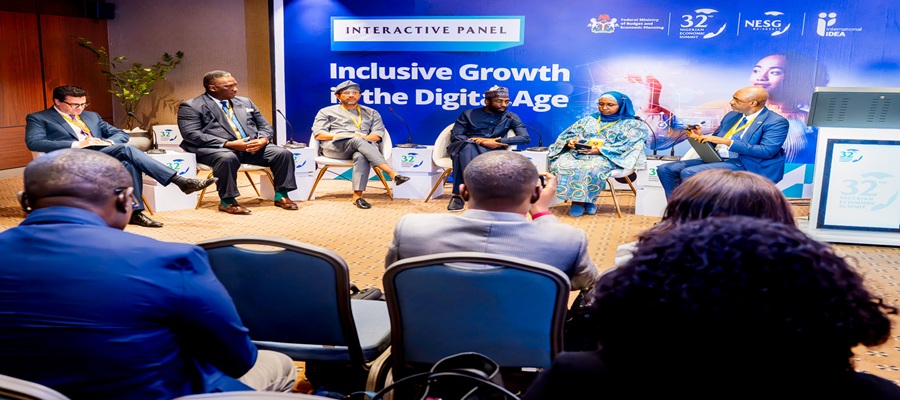 The Director General of the National Information Technology Development Agency (NITDA), Kashifu Inuwa, participates in a session titled “Inclusive Growth in the Digital Age” at the 32nd Nigerian Economic Summit (NES#32), organised by the Federal Ministry of Budget and Economic Planning in Abuja