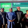 Director General NITDA Kashifu Inuwa CCIE flanked by House Committee Chair on Cybersecurity & ICT Hon Adedeji Stanley Olajide and other guests at the ICSC 2026.